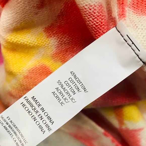 Anthropologie Electric Yoga Tie Dye Cardigan Long Line Duster Hoodie Cover Up 1X - Picture 7 of 8